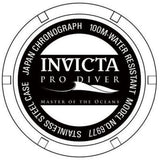 Invicta Pro Diver Black Dial Stainless Steel/Silicone Strap Men's Watch - 6977