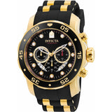 Invicta Pro Diver Gold & Black Stainless Steel/Silicone Strap Men's Watch - 6981