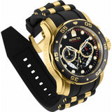 Invicta Pro Diver Gold & Black Stainless Steel/Silicone Strap Men's Watch - 6981