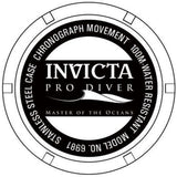 Invicta Pro Diver Gold & Black Stainless Steel/Silicone Strap Men's Watch - 6981