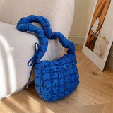 AG Collective Trendy Lattice Pattern Shoulder Bag Lightweight Tote Bag