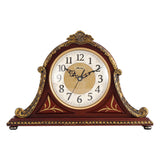 Mapple Leaf Imperial Crest Chime Mantel Clock – Mahogany Brown Model 8016#