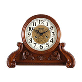 Mapple Leaf Baroque Heritage Mantel Clock – Mahogany Brown Model 8019#