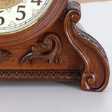 Mapple Leaf Baroque Heritage Mantel Clock – Mahogany Brown Model 8019#