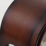 Mapple Leaf Arcadia Skeleton Mechanical Table Clock – Mahogany Brown Model 8023#