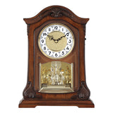 Mapple Leaf Windsor Arch Carousel Chime Mantel Clock – Wine Red Model 8036R#