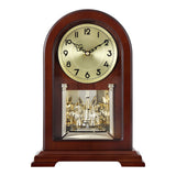 Mapple Leaf Heritage Carousel Chime Mantel Clock – Red Brown Model 8062R#