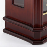 Mapple Leaf Regent Tall Chime Mantel Clock – Chestnut Brown Model 8031#