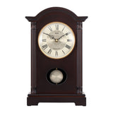 Mapple Leaf Oxford Pendulum Mantel Clock – Dark Brown Model 8065#