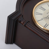 Mapple Leaf Oxford Pendulum Mantel Clock – Dark Brown Model 8065#