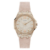 Guess Shimmer Pink Band Rose Gold Women's Watch GW0408L3