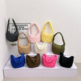 AG Collective Versatile Bag Lattice Pattern Shoulder Bags Women Handbag