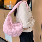 AG Collective Versatile Bag Lattice Pattern Shoulder Bags Women Handbag