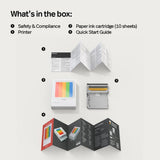 Polaroid Hi-Print - Bluetooth Connected 3x3 Photo Dye-Sub Printer - 10 Photo Sheets Included 9196
