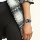 Casio General Vintage Digital Silver Stainless Steel Strap Unisex Watch A100WE-7BDF-P