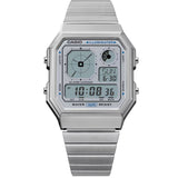 CASIO VINTAGE A130WE-P SERIES DIGITAL STEEL BRACELET STRAP WATCH