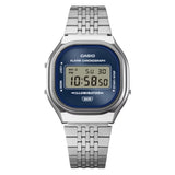 Casio General Digital Silver Stainless Steel Strap Unisex's Watch A140WE Series