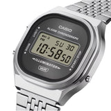 Casio General Digital Silver Stainless Steel Strap Unisex's Watch A140WE Series