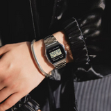 Casio General Digital Stainless Steel Strap Unisex Watch A158WEA-1DF