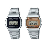 Casio General Digital Stainless Steel Strap Unisex Watch A158WEA with P Series