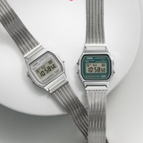 Casio Vintage Digital Stainless Steel Strap Unisex Watch A158WEM With P Series