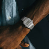 Casio Vintage Digital Stainless Steel Strap Unisex Watch A158WEM Series