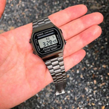 Casio Standard Digital Grey Stainless Steel Strap Watch For Men A168WGG-1ADF-P