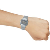 Casio General Digital Silver Milanese Strap Unisex Watch A700WM-7ADF-P
