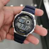 Casio General Digital Blue Resin Strap Men Watch AE-1000W-2AVDF-P