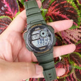 Casio General Digital Green Resin Strap Men Watch AE-1000W-3AVDF-P