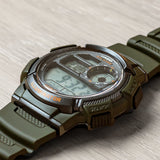 Casio General Digital Green Resin Strap Men Watch AE-1000W-3AVDF-P