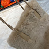 AG Collective Faux Fur Tote & Underarm Shoulder Women Bags