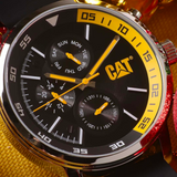 Caterpillar Consign Black Silicone Strap Men Watch AK.149.21.127