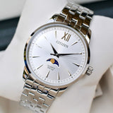 Citizen Stylishly Masculine Silver Stainless Steel Strap Men Watch AK5000-54A