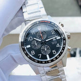 Citizen Chronograph Black Dial Silver Stainless Steel Strap Men Watch AN3650-51E