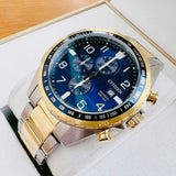 Citizen Chronograph Blue Dial Two-Tone Stainless Steel Strap Men Watch AN3654-50L