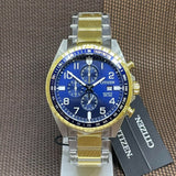 Citizen Chronograph Blue Dial Two-Tone Stainless Steel Strap Men Watch AN3654-50L