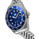 Caterpillar Consign Blue Dial Stainless Steel Strap Men Watch AO.141.11.626