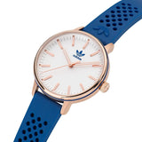 Adidas Original White Dial And Blue Silicone Strap Unisex Watch AOSY23027