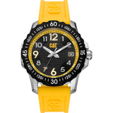 Caterpillar Consign Yellow Silicone Strap Men Watch AP.141.27.111