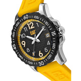 Caterpillar Consign Yellow Silicone Strap Men Watch AP.141.27.111