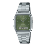 Casio Vintage Silver Stainless Steel Watch AQ-230A-3AMQYDF-P