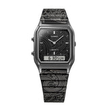 Casio Vintage Black Stainless Steel Strap Unisex's Watch AQ-230EBLT-1ADR-P