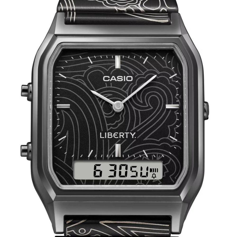 Casio Vintage Black Stainless Steel Strap Unisex's Watch AQ-230EBLT-1ADR-P