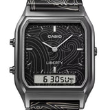 Casio Vintage Black Stainless Steel Strap Unisex's Watch AQ-230EBLT-1ADR-P