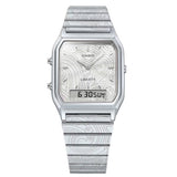Casio Vintage Silver Stainless Steel Strap Unisex Watch AQ-230ELT-7ADR-P