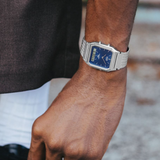 Casio Vintage Silver Stainless Steel Mesh Strap Unisex Watch AQ-230EM Series