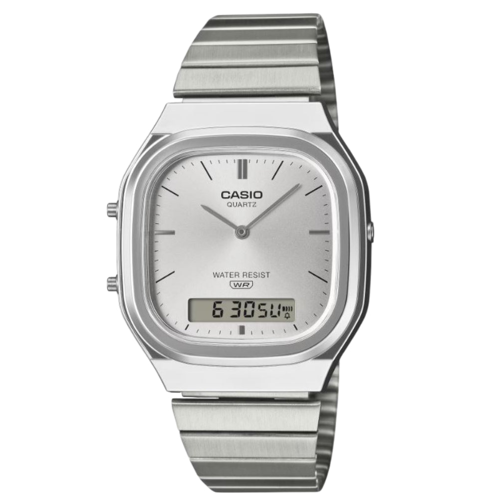 Casio Vintage Retro Modern Stainless Steel Strap Unisex Watch AQ-240E Series