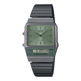 Casio Vintage Black Stainless Steel Strap Unisex Watch AQ-800ECGG-3ADF