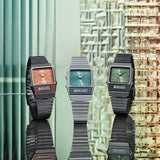 Casio General Digital-Analogue Gray Stainless Steel Strap Unisex Watch AQ-800ECGG-4ADF